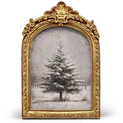 Vintage Santa Arched Frame, 6x9