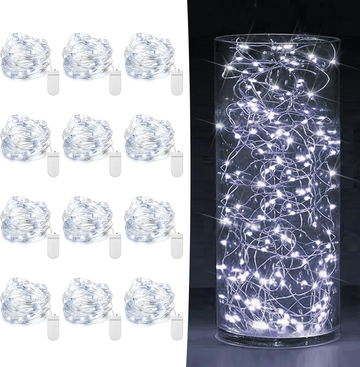 Fairy Lights - 12 Pack Cool White