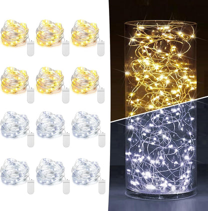 Fairy Lights - 12 Pack Warm White + Cool White