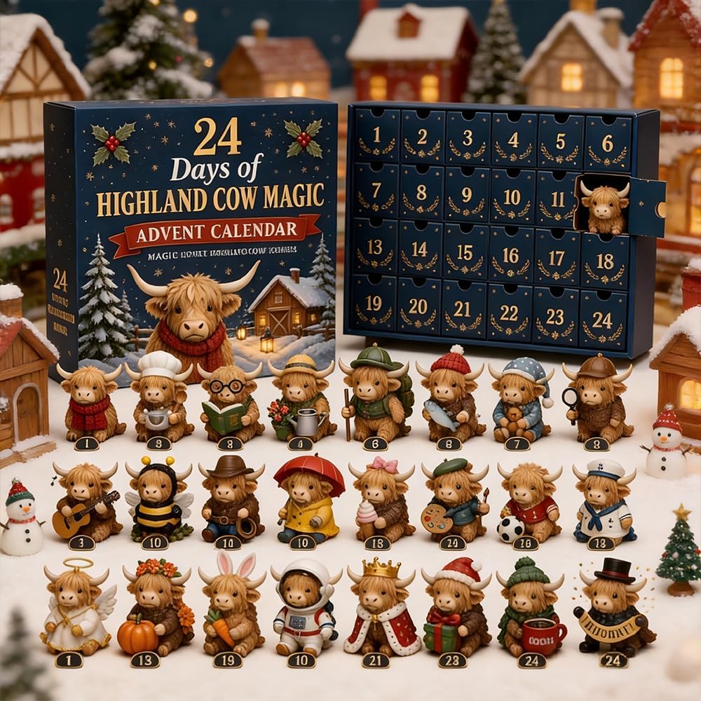 Highland Cow Advent Calendar