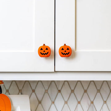 12-Pack Halloween Jack-o’-Lantern Knob Covers for Cabinets & Drawers