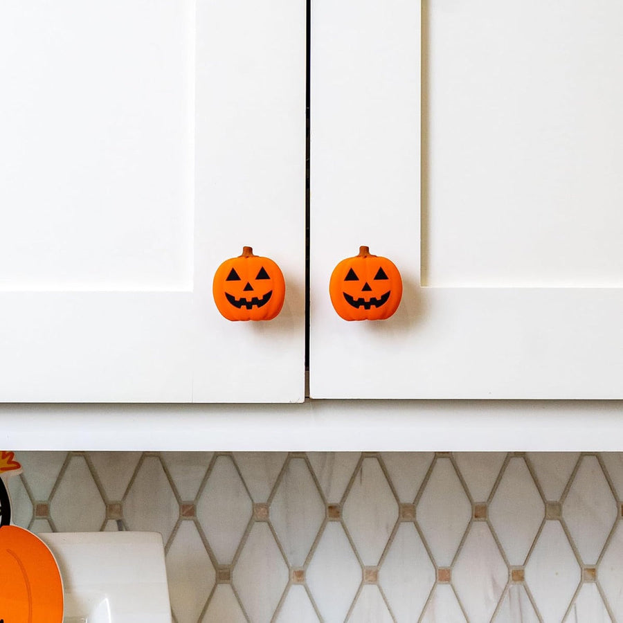 12-Pack Halloween Jack-o’-Lantern Knob Covers for Cabinets & Drawers