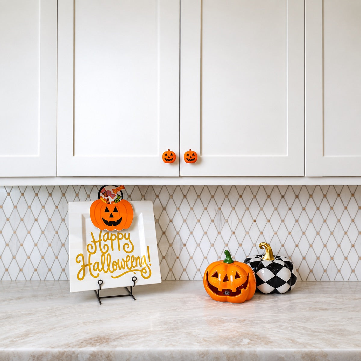 12-Pack Halloween Jack-o’-Lantern Knob Covers for Cabinets & Drawers