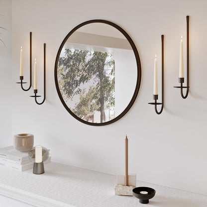 Metal Wall Candle Sconces, Set of 2