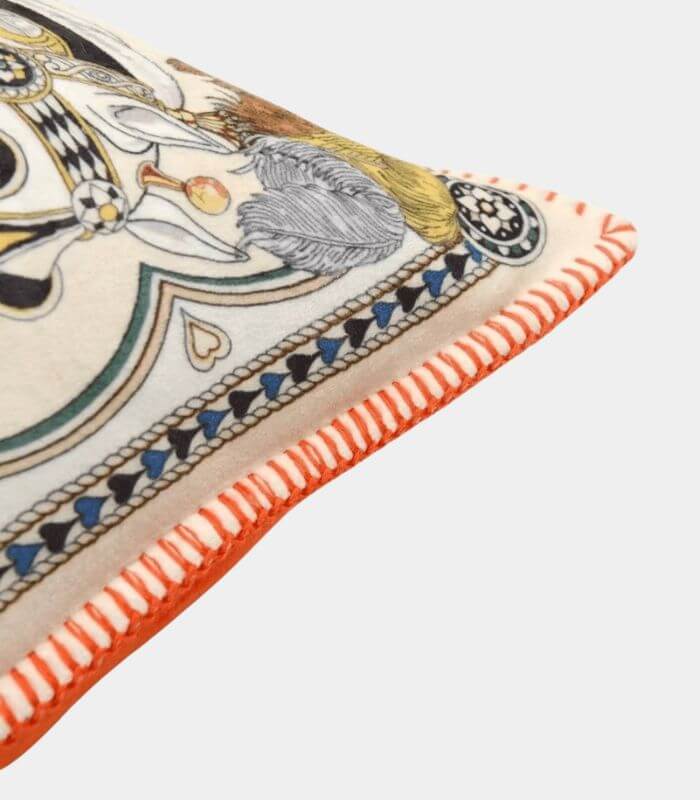 1026 Equestrian Horse Print Cushion Cover 45 cm (18 in) – 2 Colours – Elegant Decorative Throw Pillow