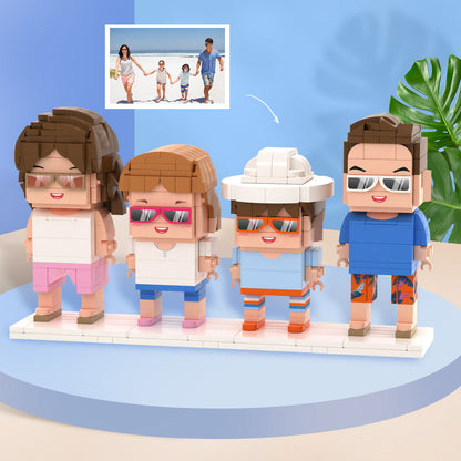 Custom Brick Figure - 4 People