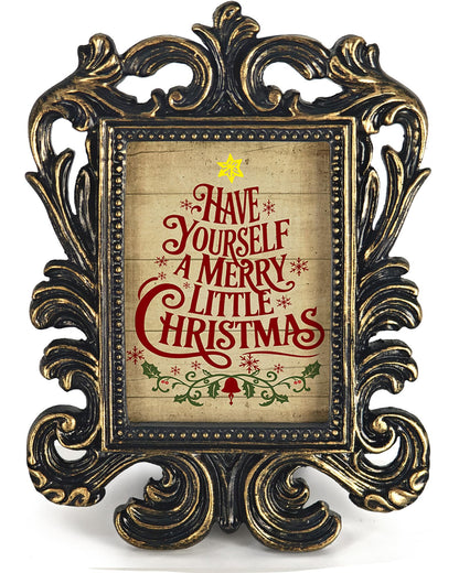 Vintage Santa Picture Frame, 4x5