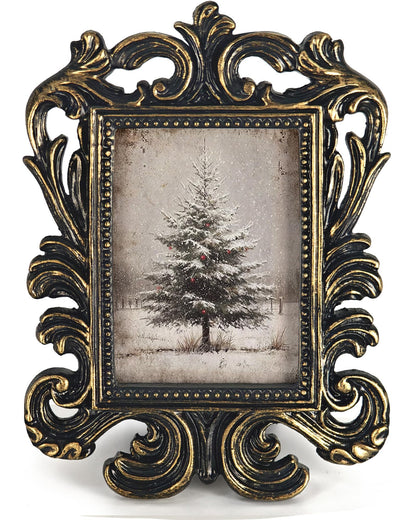 Vintage Santa Picture Frame, 4x5