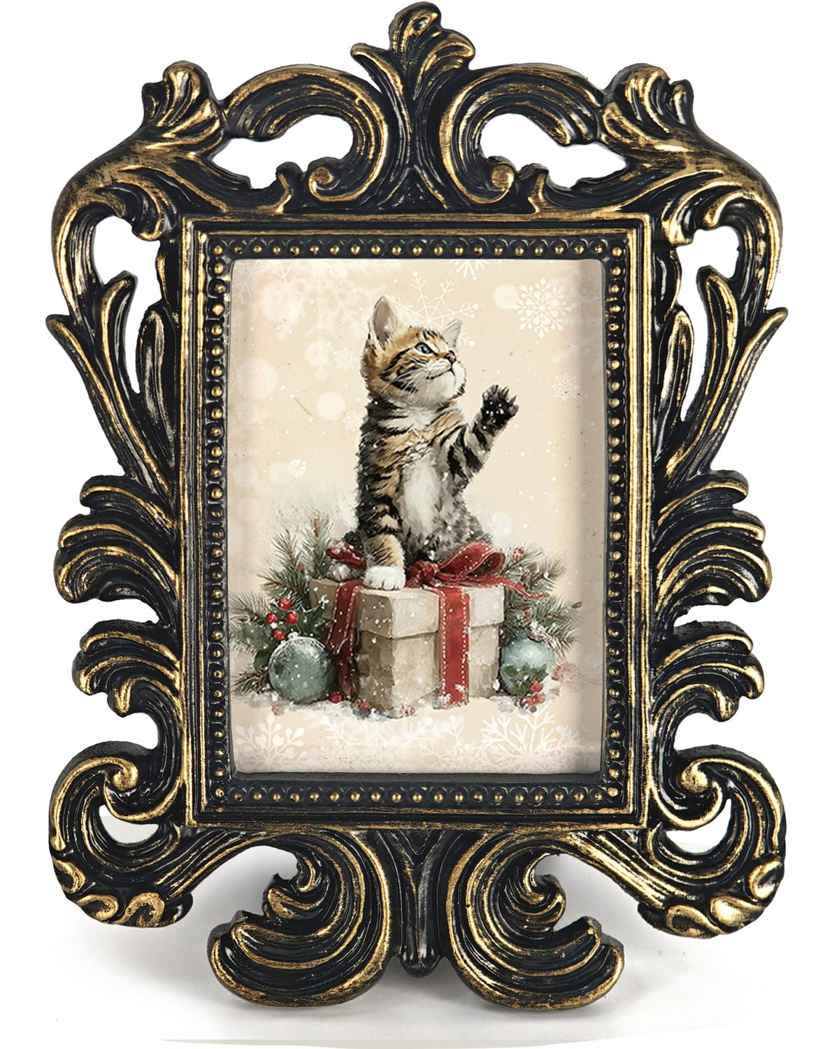 Vintage Santa Picture Frame, 4x5