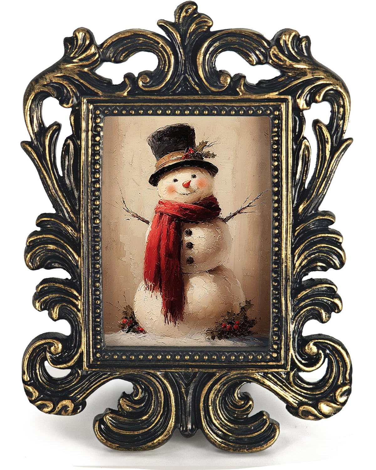 Vintage Santa Picture Frame, 4x5