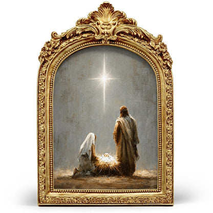 Vintage Santa Arched Frame, 6x9