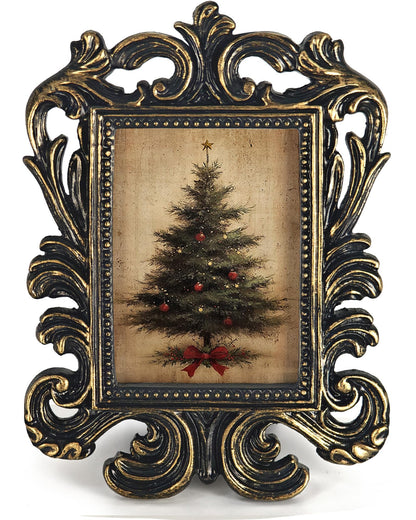 Vintage Santa Picture Frame, 4x5