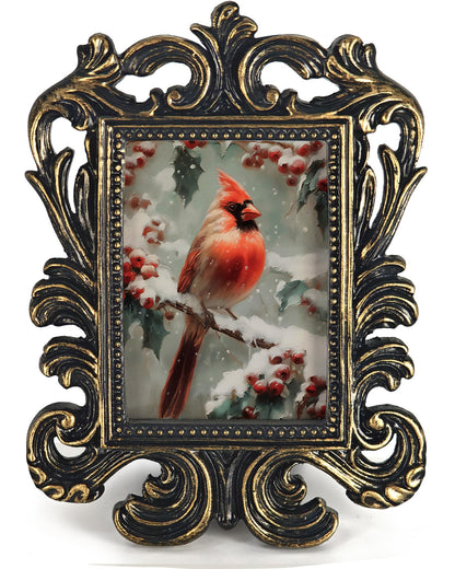 Vintage Santa Picture Frame, 4x5