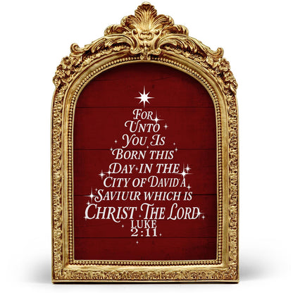 Vintage Santa Arched Frame, 6x9