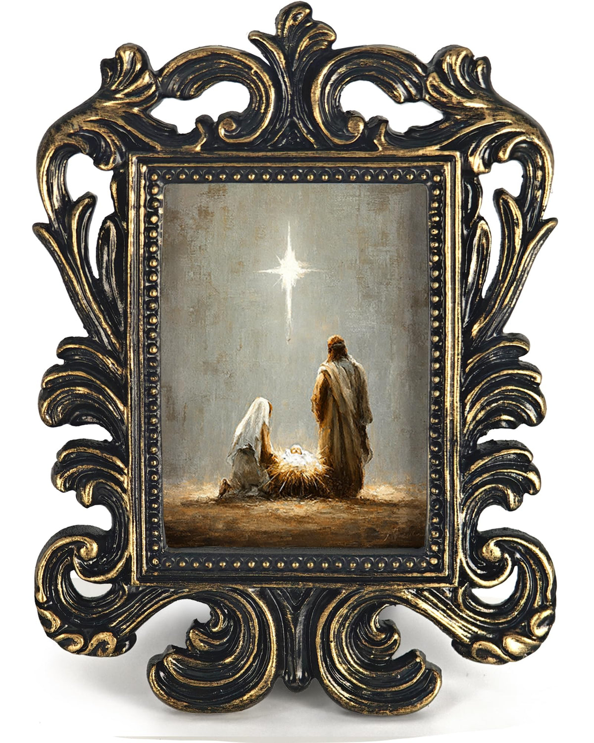 Vintage Santa Picture Frame, 4x5