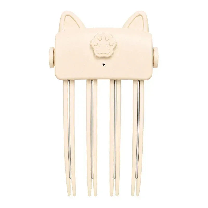 Wireless heated root-lift clip demonstrated on hair