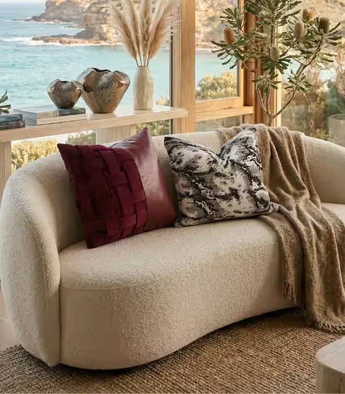 1065 Abstract Marble Cushion Cover 45cm (18 in) Grey