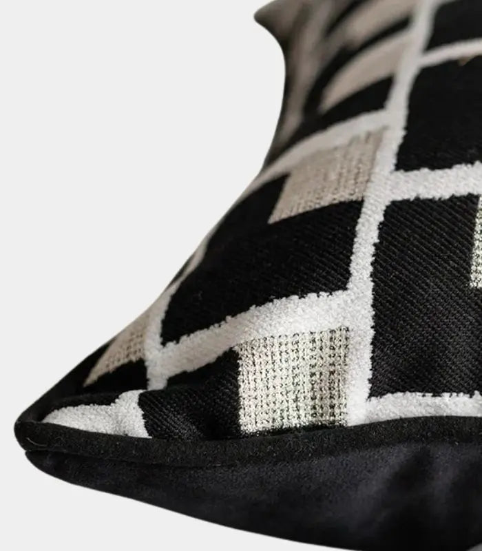 1044 Cassia Geometric Jacquard Cushion Cover 45 cm (18 in)