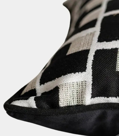1044 Cassia Geometric Jacquard Cushion Cover 45 cm (18 in)