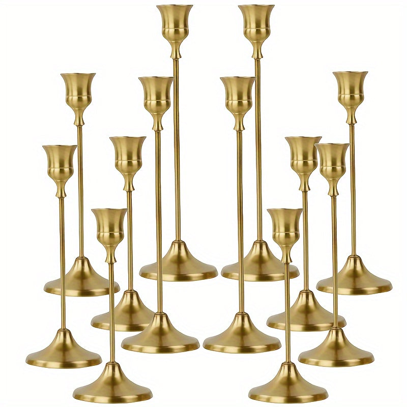 Gold Taper Candle Holders