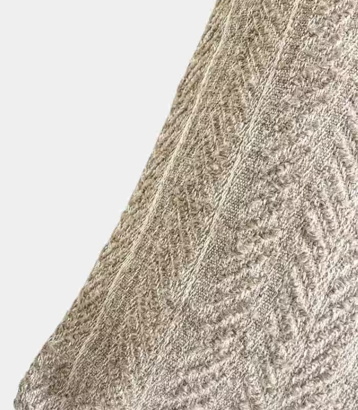 1041 Chevron Jacquard Cushion Cover – Textured Weave in Natural Tones