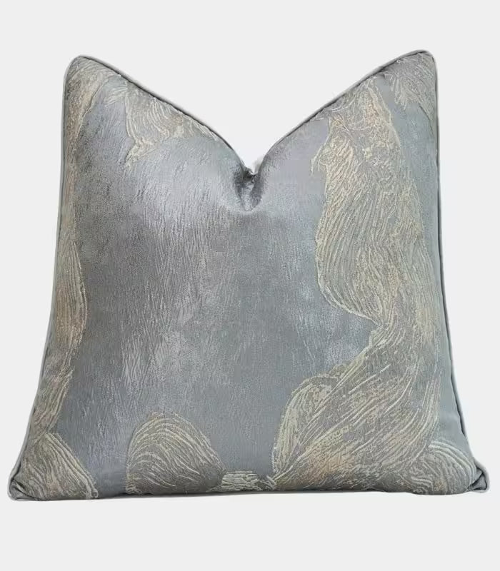 1062 Seraphina Jacquard Cushion Cover – Abstract Brushstroke Design