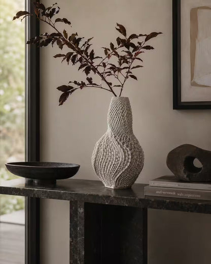 1231 Aria Ceramic Vase – 3D Printed Sculptural Design Large 40 cm (15.75 in)