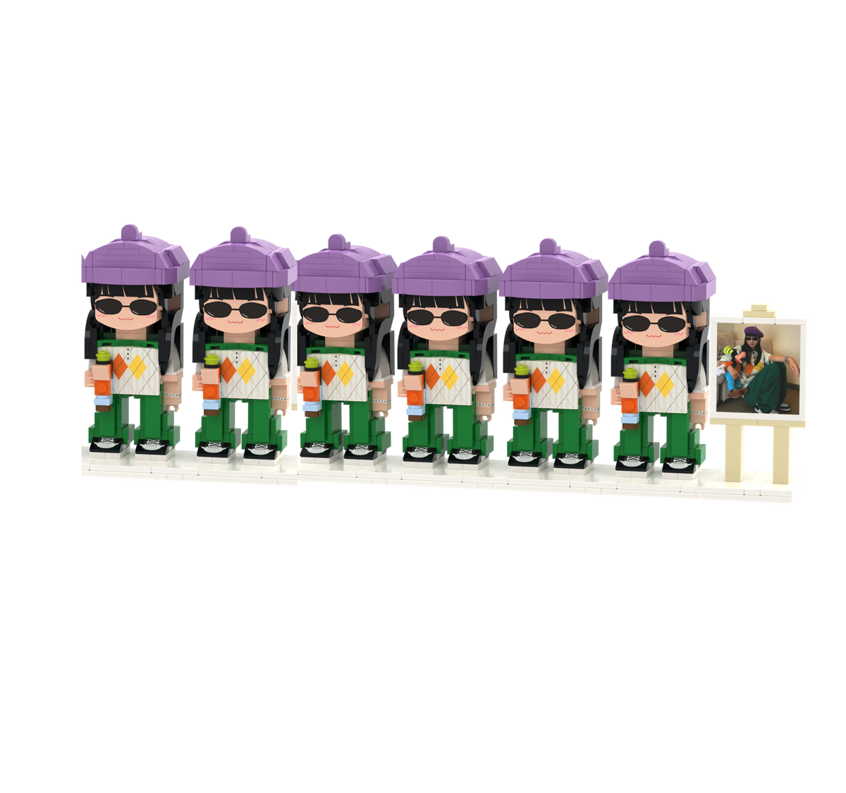 Custom Brick Figure - 6 People