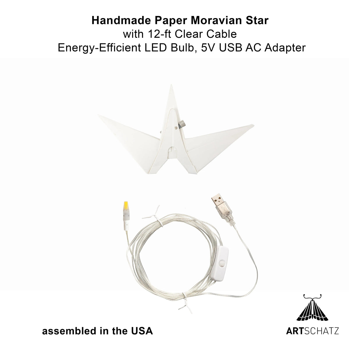 Moravian Star 12" White