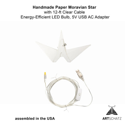 Moravian Star 12" White