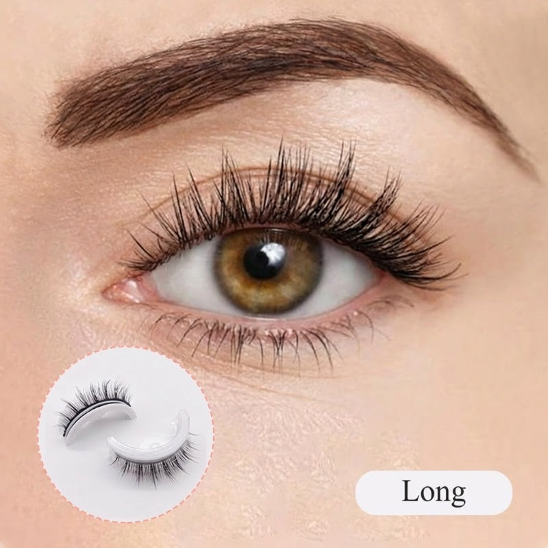 ⏳Limited-time sale ONLY $10.99!!🌸Self-Adhesive Reusable Lashes – 3-Sec Application, No Glue Needed