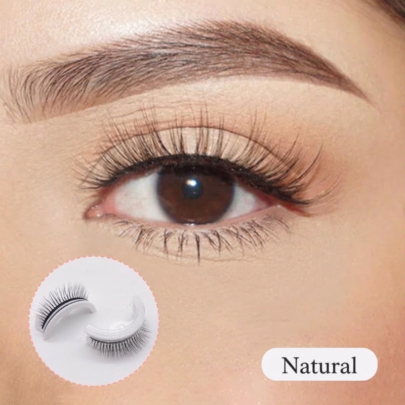 ⏳Limited-time sale ONLY $10.99!!🌸Self-Adhesive Reusable Lashes – 3-Sec Application, No Glue Needed