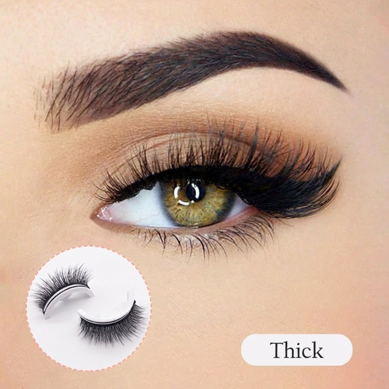 ⏳Limited-time sale ONLY $10.99!!🌸Self-Adhesive Reusable Lashes – 3-Sec Application, No Glue Needed