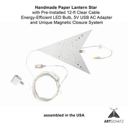 Twinkle Star 5-Point 15" White