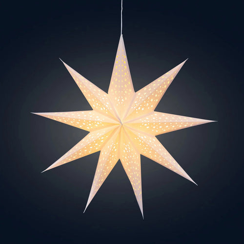 Twinkle Star 9-Point 25" Cream