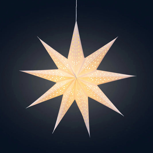 Twinkle Star 9-Point 25" Cream