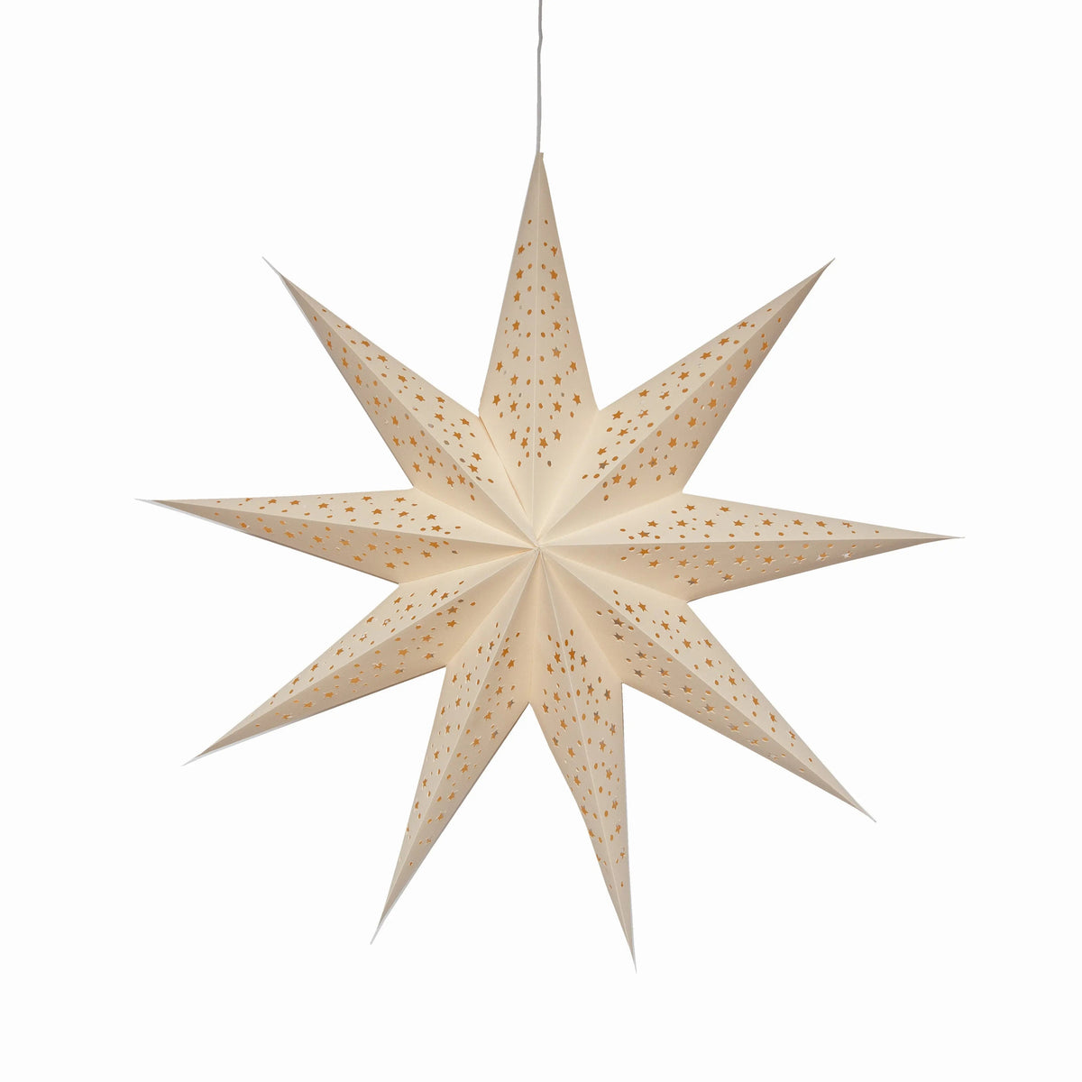 Twinkle Star 9-Point 25" Cream