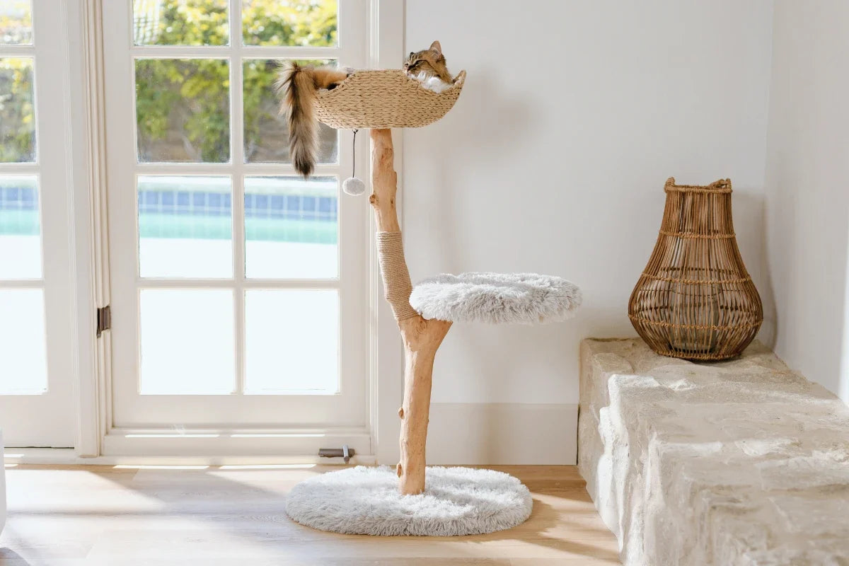 Woven Basket Cat Tree