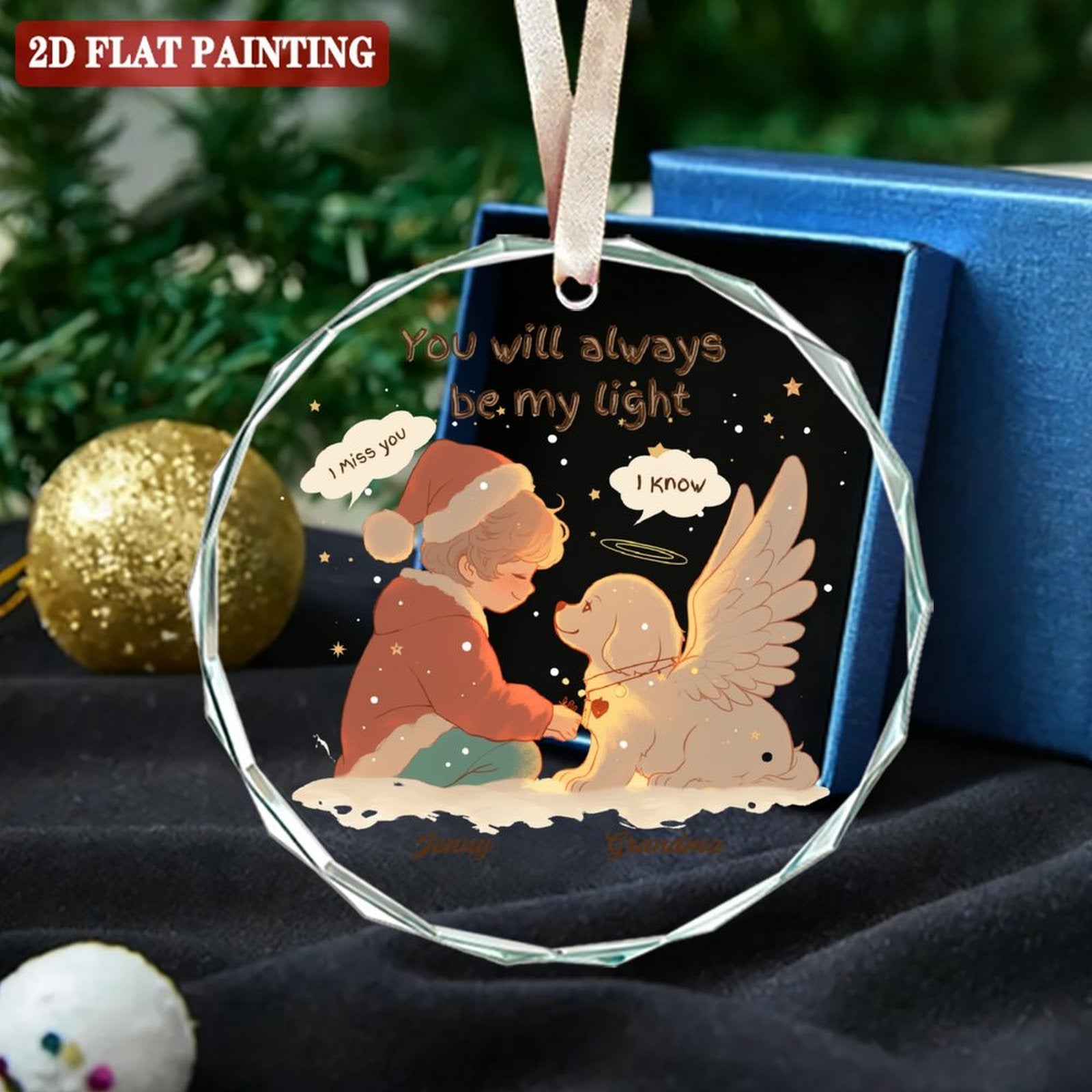 Personalized Custom Glass Ornament