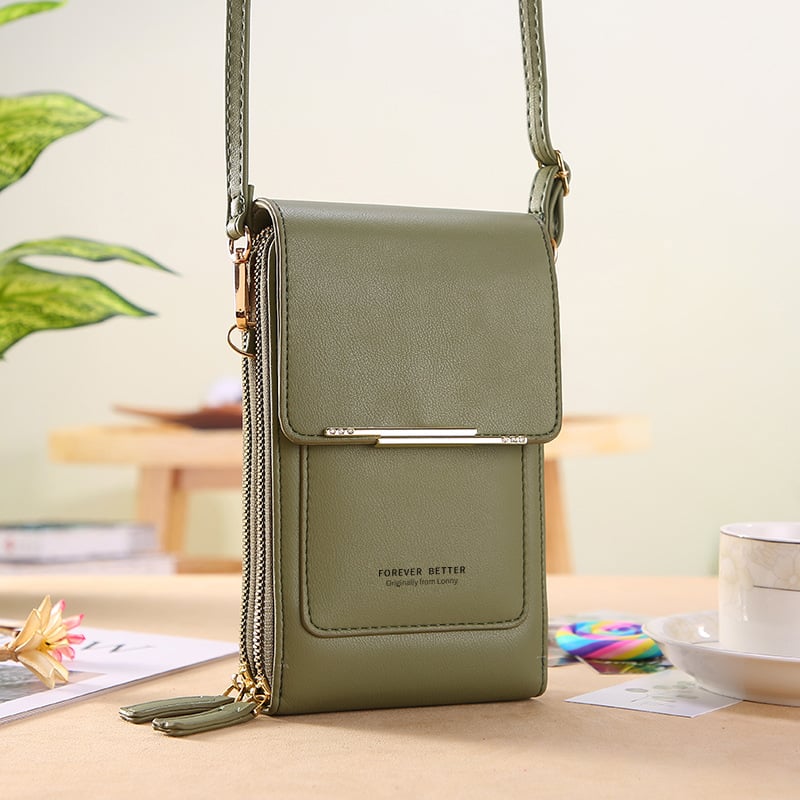 🏆Last Day Promotion：ONLY $14.99!!👜 📱 Simple and elegant women's touchscreen crossbody phone wallet(📦 Buy 2 Free Shipping)