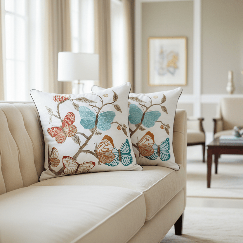 1147 Butterfly Serenade Pillow Cover