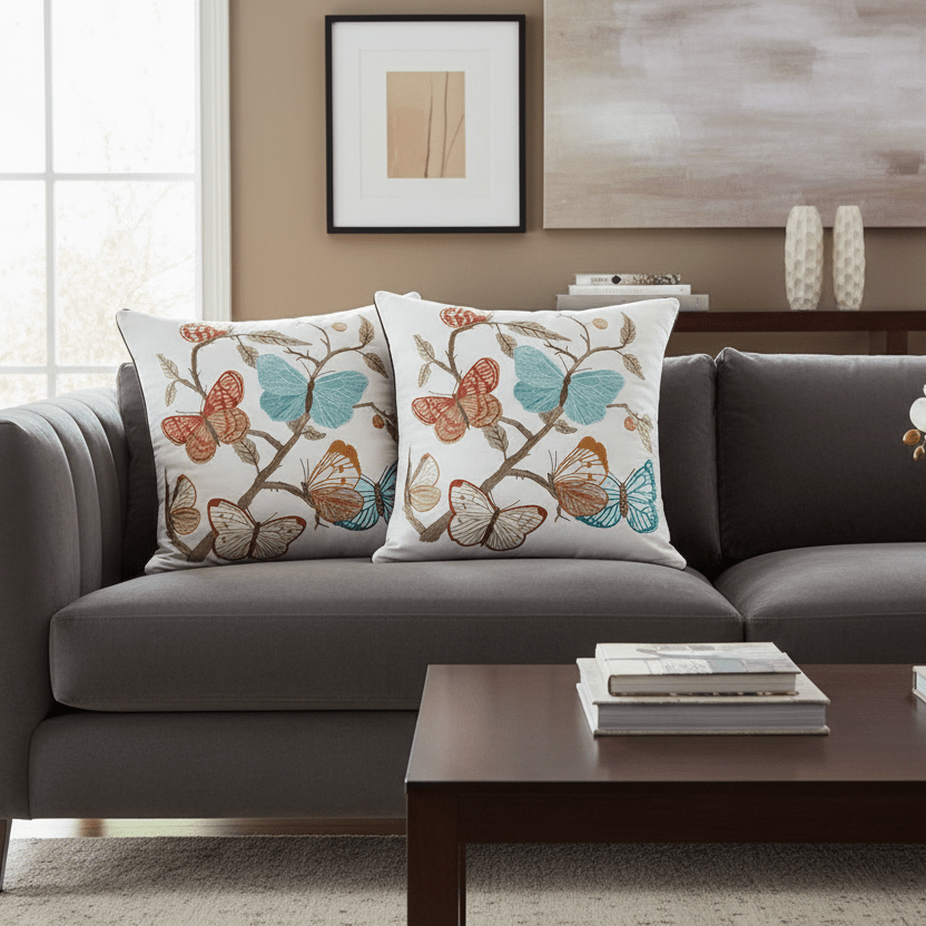 1147 Butterfly Serenade Pillow Cover