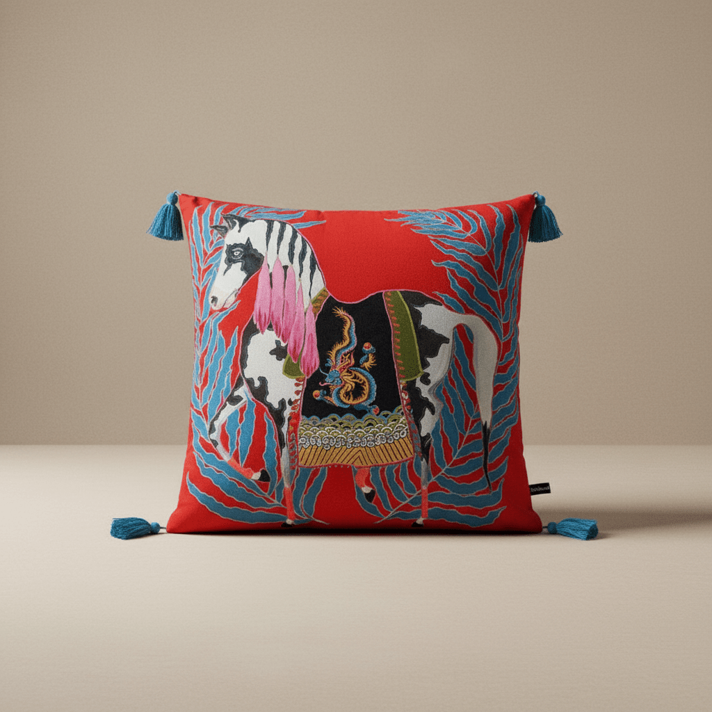 1090 Carnival Cavalier Pillow Cover