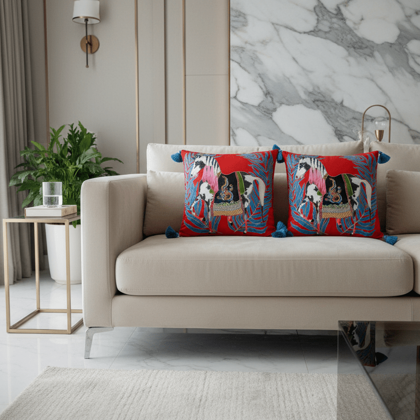 1090 Carnival Cavalier Pillow Cover