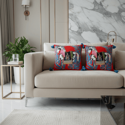 1090 Carnival Cavalier Pillow Cover