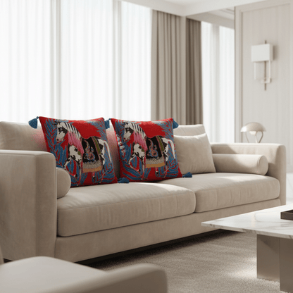 1090 Carnival Cavalier Pillow Cover