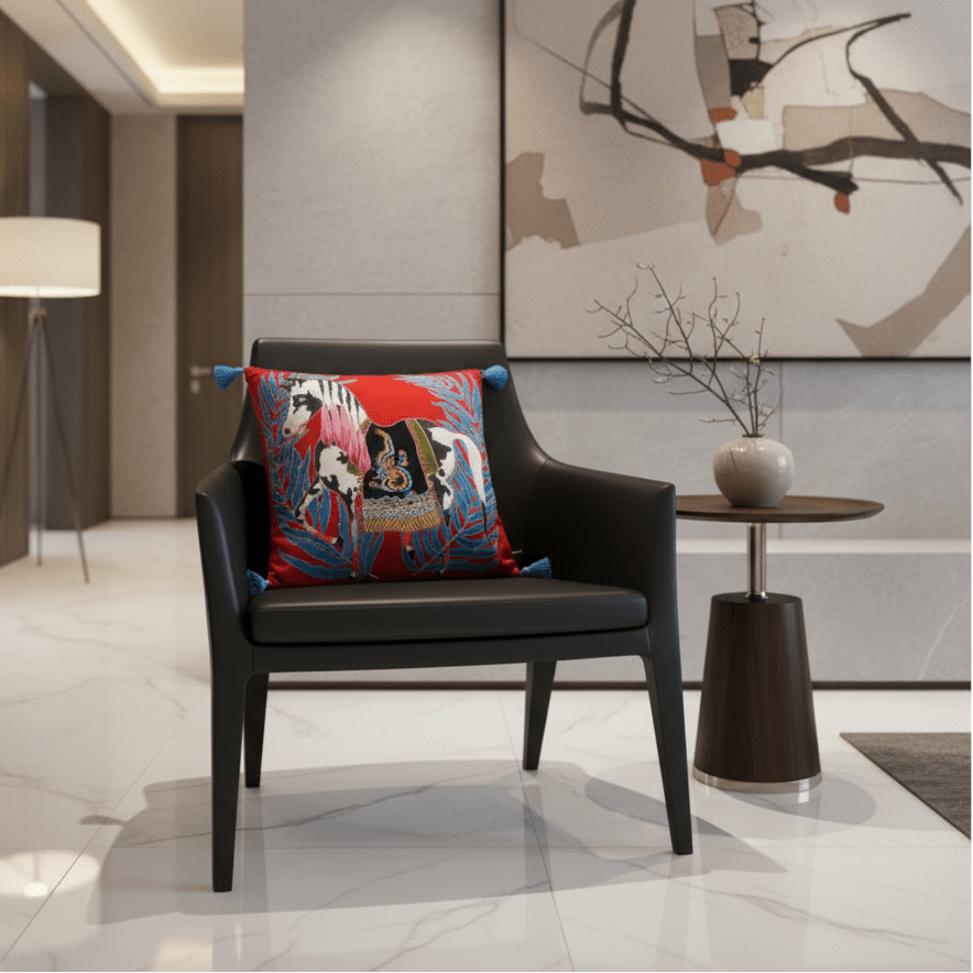 1090 Carnival Cavalier Pillow Cover