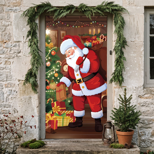 Black Friday Sale 50% OFFSanta Claus Door Frame Banner - Merry Christmas & Happy New Year