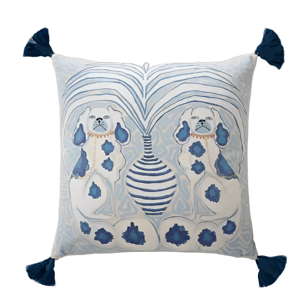 1163 Dashing Doggies Velvet Pillow Covers