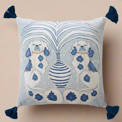 1163 Dashing Doggies Velvet Pillow Covers
